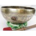 F828 Energetic Solar  'E' Chakra  Healing Hand Hammered Tibetan Singing Bowl 8.75" Wide Made In Nepal
